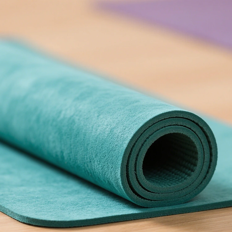 Tapis de yoga en daim ultra-mince respectueux de l'environnement